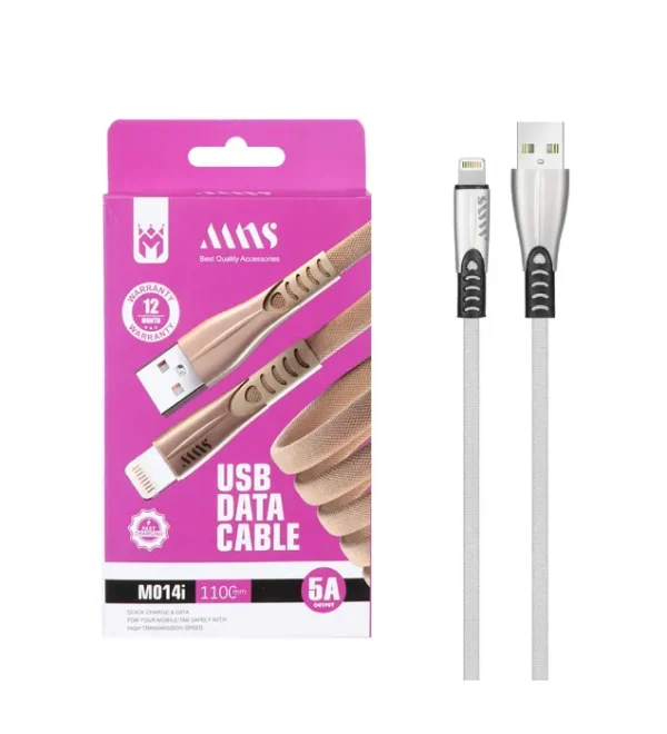 کابل شارژ ام ان اس مدل MNS USB Lightning Cable 110cm M014i - تصویر 2