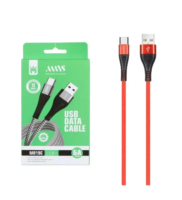 کابل شارژ ام ان اس مدل MNS USB Type-C Cable 110cm M019C - تصویر 2