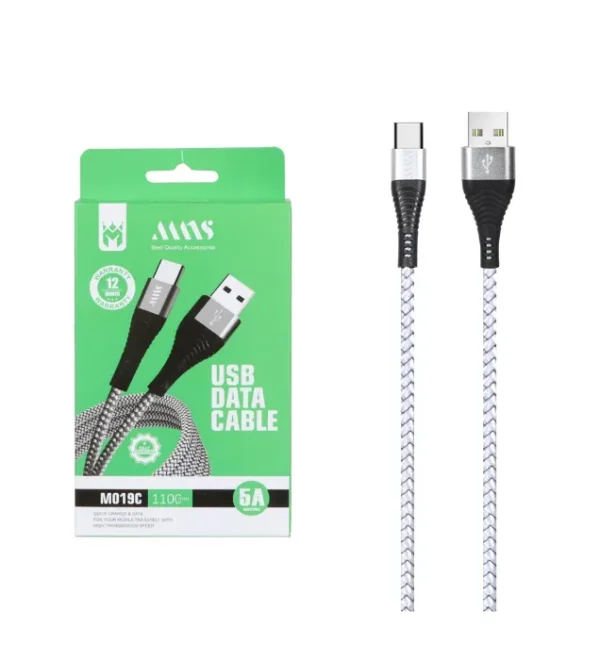 کابل شارژ ام ان اس مدل MNS USB Type-C Cable 110cm M019C