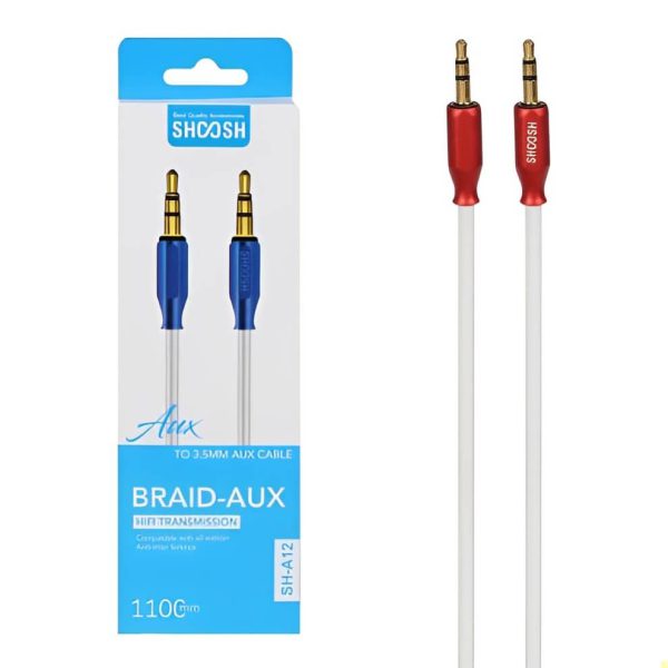 SHOOSH-SH-A12-CABLE-3.5MM-AUX-110CM-red