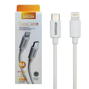 کابل شارژ تایپ سی به لایتنینگ شوش SHOOSH SH251i 6A 110CM