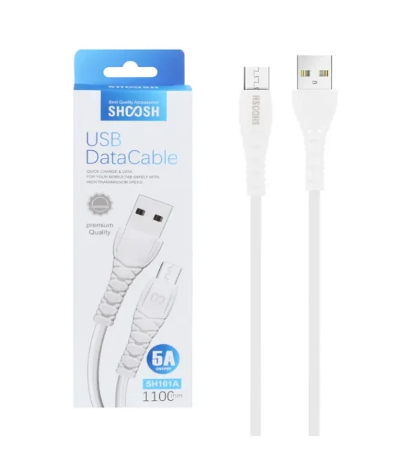 کابل فست شارژ MICRO USB شوش SHOOSH SH-101A 5A 110CM